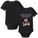 Infant Tiny Turnip Black Colorado Rockies Teddy Boy Bodysuit