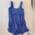 Lululemon Athletica Tops | Lululemon Tank Top With Attached Bra. Excellent Condition- Size 4 | Color: Blue/Purple | Size: 4