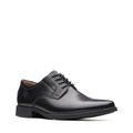 Schnürschuh CLARKS "Tilden Plain" Gr. 40, schwarz (black leather) Herren Schuhe Business mit komfortablem Fußbett, Freizeitschuh, Halbschuh, Schnürschuh
