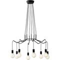 Kronleuchter LUCE DESIGN "HABITAT" Lampen Gr. Ø 85 cm Höhe: 120 cm, schwarz Pendelleuchte Kronleuchter