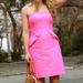 J. Crew Dresses | J.Crew Flamenca Ruffle Pockets Strapless Dress | Hot Pink | 00 | Color: Pink | Size: 00