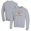 Men's Champion Gray Texas Longhorns Alumni Logo Arch Pullover Sweatshirt