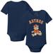 Infant Tiny Turnip Navy Houston Astros Teddy Boy Bodysuit