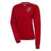 Women's Antigua Red Philadelphia Stars Victory Crewneck Pullover Sweatshirt