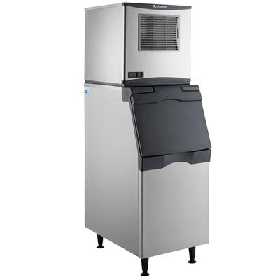 Scotsman NS0622A-1/B322S 643 lb Prodigy Plus Nugget Commercial Ice Machine, 370 lb Storage Bin, Air Cooled, Softer Nugget, 115v, Stainless Steel