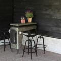 Sedia da Bar con Sedile Trattore Nera - Esschert Design