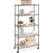 5-Shelf Metal Storage Rack, Wire Shelving Unit with for Kitchen Garage