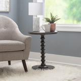 Linon Kallie Round Spindle Accent Table