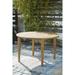 Signature Design by Ashley Janiyah Brown/Beige Outdoor Dining Table - 46"W x 46"D x 29"H