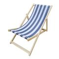 Tcbosik Beach Sling Chair Patio Lounge Chairs Wooden Foldable Adjustable Sling Chair Natural