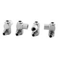 DOACT 4pcs/Set Aluminum 1/4 Universal 360 Swivel Air Hose Connector Adapter Tool Air Hose Adapter Connector Air Hose Adapter