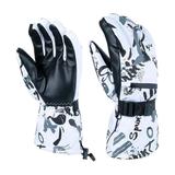 Snowboarding Gloves with Zipper Pocket Breathable Water Resistant Snowboard Warm Winter Snow for men XL