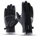 Unisex Winter Thermal Gloves Cycling Gloves Winter Thermal Gloves TouchScreen Glove Waterproof Windproof Warm for Driving Cycling Running Winter Outdoor Bike Gloves Adjustable Size S-XL Black