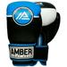 Amber Fight Gear Force Boxing Gloves Boxing Kickboxing Muay Thai Training Gloves Sparring Punching Bag Mitts 16Oz Blueblack