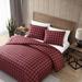 Eddie Bauer kids Mountain Plaid Dusted Indigo Comforter Set Cotton in Red | Full/Queen Comforter + 2 Shams | Wayfair 210704