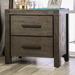 Gracie Oaks Pettigrew 2 Drawer Nightstand Wood in Brown | 23 H x 24 W x 16 D in | Wayfair 6535ED68E0AC4D2E94FF99D94A946E54