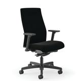 HON Ignition 2.0 Upholstered Ergonomic Office Chair Upholstered in Black | 44.5 H x 28.75 W x 28.5 D in | Wayfair HIWMUKD.Y2.A.H.UR10.NL.SB.T