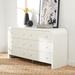 Safavieh Couture Liabella 6 Drawer 62" W Dresser Wood in White | 34 H x 62 W x 20 D in | Wayfair SFV2144A