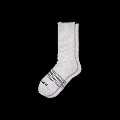 Men's Solids Calf Sock - Grey - Medium - Bombas