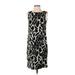 Lennie For Nina Leonard Casual Dress - Shift: Black Print Dresses - Women's Size Small