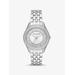 Michael Kors Harlowe Pavé Silver-Tone Watch Silver One Size