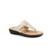 Wide Width Women's Robin Sandal by Trotters in Gold Metallic (Size 9 W)