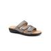 Women's Rose Sandal by Trotters in Pewter Metallic (Size 8 1/2 M)