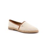 Women's Estelle Flat by Trotters in Natural Canvas (Size 10 1/2 M)