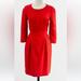J. Crew Dresses | J Crew Womens Sheath Dress Crepe Size 6 | Color: Red | Size: 6