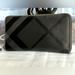 Burberry Bags | Burberry Nova Check Plaid Leather Zip Around Wallet | Color: Black/Gray | Size: Os