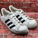 Adidas Shoes | Adidas Superstar White Black Leather Shell Toe Sneakers Mens Shoe Sz.6.5 B49794 | Color: Black/White | Size: 6.5