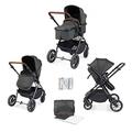 Ickle Bubba Cosmo 2-in-1 Pushchair - Black/Graphite Grey/Tan