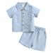 ZHAGHMIN Cute Kid Dress for Summer Kids Toddler Baby Girls Spring Summer Cotton Solid Print Short Sleeve Shirts Shorts Outfits Suit Clothes Outfit Girl Welcome Home Baby Set Baby Has 3-6 Month Jacke