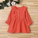 Herrnalise Toddler Girl Fall Dress Ruffles Long Sleeve Vintage Kids Solid Dresses Tops Winter Outfits Casual Clothes