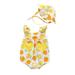 ZHAGHMIN 6-12 Month Baby Girl Sunsuit Baby Girls Straps Print Bodysuit Fruit Hat Romper Girls Romper&Jumpsuit Preemie Girls Baby Clothes 4T Dance Clothes Baby Girl Christmas Outfits Thanksgiving Bab