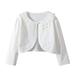 ZHAGHMIN Girl Tank Tops Size 10-12 Princess Girls Clothes Toddler Cardigan Baby Kids Bolero Tops Little Lace Girls Tops 4 Years Girls Clothes Its Not A Food Baby 7-8 Girls Clothes Little Girls Cloth