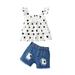 Swaddles for Baby Girls Kids Toddler Baby Girls Spring Summer Polka Dot Cotton Sleeveless Tops Shorts Outfits Clothes Toddler Girl Pant