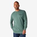 Dickies Men's Long Sleeve Heavyweight Logo T-Shirt - Lincoln Green Size XL (WL22C)