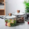 YOMEEI-Marmite en verre domestique résistant à la chaleur marmite à soupe salade transparente