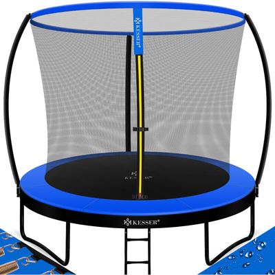 KESSER® Trampolin Gartentrampolin TÜV Rheinland GS Zertifiziert bis 150 kg mit Sicherheitsnetz Image