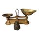 Set of Art Deco vintage gold W &T Avery Ltd cast iron weighing kitchen scales with weights vintage cookware baking gift