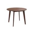 Table ronde 4 personnes en bois foncé D100 cm