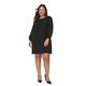 Trendyol Damen Woman Mini Bodycon Standing Collar Woven Plus Size Dress Kleid, Schwarz, 42