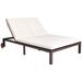 2-Person Patio Rattan Lounge Chair with Adjustable Backrest - 81" x 50" x 12.5"~35" (L x W x H)