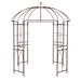 8.4 x 7 Feet Wide Birdcage Shape Garden Arbor - 7' x 7' x 8.4' (L x W x H)