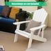 Weather Resistant HIPS Outdoor Adirondack Chair with Cup Holder - 33.4" x 30" x 37"