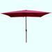 9ft Patio Umbrella Outdoor Waterproof Umbrella with Crank and Push Button Tilt