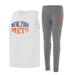 Women's Concepts Sport Charcoal/White New York Mets Contend Tank & Leggings Set