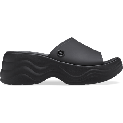 Crocs Black Skyline Slide Shoes