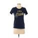 J.Crew Factory Store Short Sleeve T-Shirt: Blue Tops - Women's Size X-Small